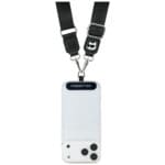 Karl Lagerfeld Universal Strap Tether Patch Choupette Metal Logo Black