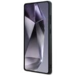 Mercedes Leather Curved Stitches Black Kryt Samsung Galaxy S25 Ultra