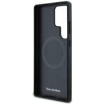 Mercedes Leather Debossed Lines MagSafe Black Kryt Samsung Galaxy S25 Ultra