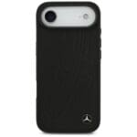 Mercedes Leather Large Laurel Leave MagSafe Black Kryt iPhone 17 Air