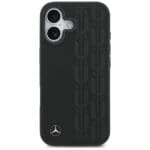 Mercedes Leather Laurel Leaves MagSafe Black Kryt iPhone 17