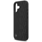Mercedes Leather Laurel Leaves MagSafe Black Kryt iPhone 17