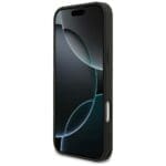 Mercedes Leather Laurel Leaves MagSafe Black Kryt iPhone 17 Pro Max