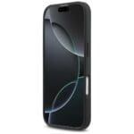 Mercedes Leather Star Pattern Stripes MagSafe Black Kryt iPhone 17