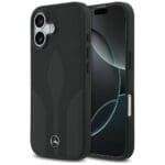 Mercedes Leather The Move MagSafe Black Kryt iPhone 17