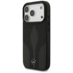 Mercedes Leather The Move MagSafe Black Kryt iPhone 17 Pro