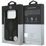 Mercedes Leather The Move MagSafe Black Kryt iPhone 17 Pro