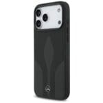 Mercedes Leather The Move MagSafe Black Kryt iPhone 17 Pro Max