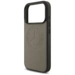 Mercedes Leather Vintage Logo MagSafe Taupe Kryt iPhone 17 Pro