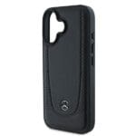 Mercedes MEHCP16SARMBK Black Hardcase Leather Urban Kryt iPhone 16