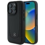 Mercedes MEHCP16XARMBK Black Hardcase Leather Urban Kryt iPhone 16 Pro Max