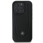 Mercedes MEHCP16XARMBK Black Hardcase Leather Urban Kryt iPhone 16 Pro Max