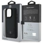 Mercedes MEHCP16XARMBK Black Hardcase Leather Urban Kryt iPhone 16 Pro Max