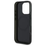 Mercedes MEHMP16L23HRSK Black Hardcase MB Double Layer Crossed Lines MagSafe Kryt iPhone 16 Pro