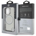 Mercedes MEHMP16L23HUOKC Transparent Hardcase Printed logo MagSafe Kryt iPhone 16 Pro