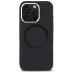 Mercedes MEHMP16L23SUTTK Black Hardcase Silicone Tonal Logo MagSafe Kryt iPhone 16 Pro