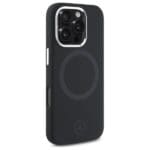 Mercedes MEHMP16L23SUTTK Black Hardcase Silicone Tonal Logo MagSafe Kryt iPhone 16 Pro