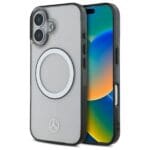 Mercedes MEHMP16S23HUOKC Transparent Hardcase Printed logo MagSafe Kryt iPhone 16