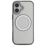 Mercedes MEHMP16S23HUOKC Transparent Hardcase Printed logo MagSafe Kryt iPhone 16