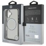 Mercedes MEHMP16S23HUOKC Transparent Hardcase Printed logo MagSafe Kryt iPhone 16