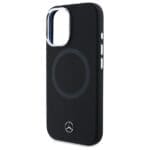 Mercedes MEHMP16S23SUTTK Black Hardcase Silicone Tonal Logo MagSafe Kryt iPhone 16