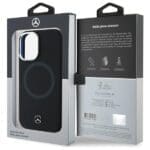 Mercedes MEHMP16S23SUTTK Black Hardcase Silicone Tonal Logo MagSafe Kryt iPhone 16