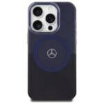 Mercedes MEHMP16X23HBIKV Black blue Hardcase MB Double Layer BiColor MagSafe Kryt iPhone 16 Pro Max