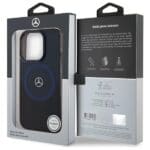 Mercedes MEHMP16X23HBIKV Black blue Hardcase MB Double Layer BiColor MagSafe Kryt iPhone 16 Pro Max