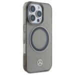 Mercedes MEHMP16X23HUOSK Black Hardcase Silver Ring MagSafe Kryt iPhone 16 Pro Max