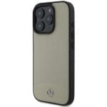 Mercedes MEHMP16X23RBARE Beige Hardcase MB TextuRed and Plain Leather MagSafe Kryt iPhone 16 Pro Max