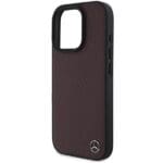 Mercedes MEHMP16X23RBGVR Red Hardcase MB Wood Imitation Leather MagSafe Kryt iPhone 16 Pro Max