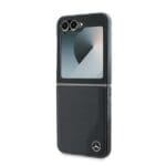 Mercedes MEHMZF623RBGVK F741 Black Leather Wood Imitation MagSafe Kryt Samsung Galaxy Z Flip 6