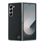 Mercedes MEHMZFD623RBGVK F956 Black Leather Wood Imitation MagSafe Kryt Samsung Galaxy Z Fold 6