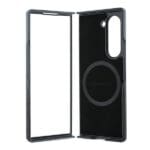 Mercedes MEHMZFD623RBGVK F956 Black Leather Wood Imitation MagSafe Kryt Samsung Galaxy Z Fold 6