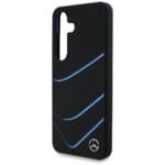 Mercedes Silicone Contrasted Curves MagSafe Black Kryt Samsung Galaxy S25