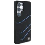 Mercedes Silicone Contrasted Curves MagSafe Black Kryt Samsung Galaxy S25 Ultra