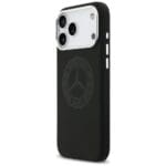 Mercedes Silicone Vintage Logo MagSafe Black Kryt iPhone 17 Pro Max