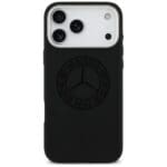 Mercedes Silicone Vintage Logo MagSafe Black Kryt iPhone 17 Pro Max