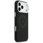 Mercedes Silicone Vintage Logo MagSafe Black Kryt iPhone 17 Pro Max