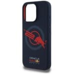 Red Bull HC Silicone ORBR20 Logo Red Lining MagSafe Navy Blue Kryt iPhone 15 Pro