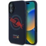 Red Bull HC Silicone ORBR20 Logo Red Lining to MagSafe Navy Blue Kryt iPhone 16