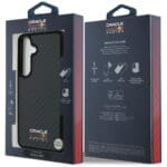 Red Bull Real Carbon Fiber Shiny Logo MagSafe Black Kryt Samsung Galaxy S25