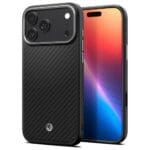 Spigen Enzo Aramid "T" Mag MagSafe Black Silver Kryt iPhone 17 Pro Max