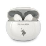 US Polo Bluetooth Headphones USTWS1WHTWS + Docking Station White