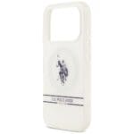 US Polo DH and Bottom Stripe Logo MagSafe White Kryt iPhone 17 Pro