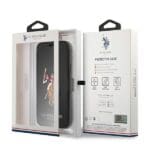 US Polo USFLBKP12LPUGFLBK Black Book Polo Embroidery Collection Kryt iPhone 12 Pro Max