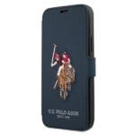 US Polo USFLBKP12LPUGFLNV Navy Book Polo Embroidery Collection Kryt iPhone 12 Pro Max