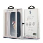 US Polo USFLBKP12LPUGFLNV Navy Book Polo Embroidery Collection Kryt iPhone 12 Pro Max