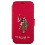 US Polo USFLBKP12MPUGFLRE Red Book Polo Embroidery Collection Kryt iPhone 12/12 Pro