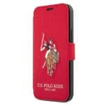 US Polo USFLBKP12MPUGFLRE Red Book Polo Embroidery Collection Kryt iPhone 12/12 Pro